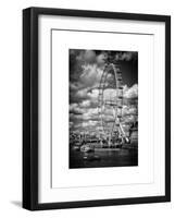 Landscape of London Eye - Millennium Wheel and River Thames - London - England - United Kingdom-Philippe Hugonnard-Framed Art Print