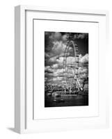 Landscape of London Eye - Millennium Wheel and River Thames - London - England - United Kingdom-Philippe Hugonnard-Framed Art Print