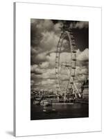Landscape of London Eye - Millennium Wheel and River Thames - London - England - United Kingdom-Philippe Hugonnard-Stretched Canvas