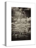 Landscape of London Eye - Millennium Wheel and River Thames - London - England - United Kingdom-Philippe Hugonnard-Stretched Canvas