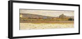 Landscape of Modigliana-Silvestro Lega-Framed Giclee Print