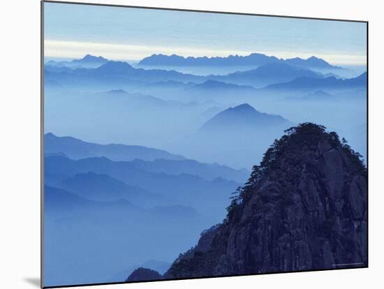 Landscape of Mt. Huangshan (Yellow Mountain), China-Keren Su-Mounted Photographic Print