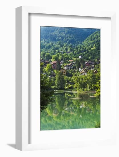 Landscape of Pliva River, Jajce, Bosnia and Herzegovina-Keren Su-Framed Photographic Print