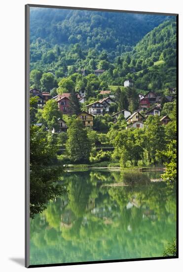Landscape of Pliva River, Jajce, Bosnia and Herzegovina-Keren Su-Mounted Photographic Print