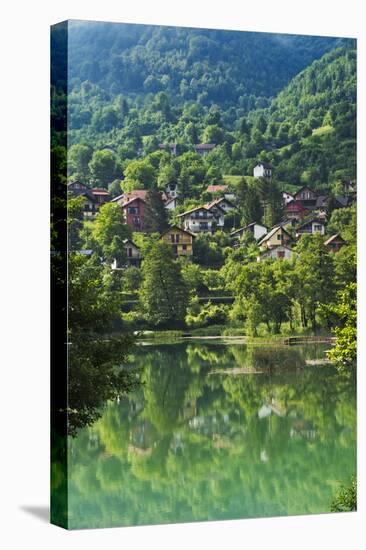 Landscape of Pliva River, Jajce, Bosnia and Herzegovina-Keren Su-Stretched Canvas