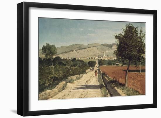 Landscape of Provence. View of Saint-Saturnin-Les-Apt-Paul Camille Guigou-Framed Giclee Print