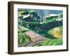 Landscape of Rice Terraces, Guangxi, China-Keren Su-Framed Premium Photographic Print