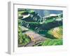 Landscape of Rice Terraces, Guangxi, China-Keren Su-Framed Premium Photographic Print