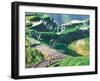 Landscape of Rice Terraces, Guangxi, China-Keren Su-Framed Photographic Print