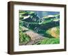 Landscape of Rice Terraces, Guangxi, China-Keren Su-Framed Photographic Print