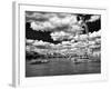 Landscape of River Thames with London Eye - Millennium Wheel - City of London - UK - England-Philippe Hugonnard-Framed Photographic Print