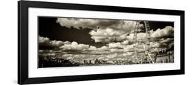 Landscape of River Thames with London Eye - Millennium Wheel - City of London - UK - England-Philippe Hugonnard-Framed Photographic Print