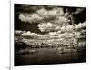 Landscape of River Thames with London Eye - Millennium Wheel - City of London - UK - England-Philippe Hugonnard-Framed Photographic Print