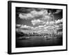 Landscape of River Thames with London Eye - Millennium Wheel - City of London - UK - England-Philippe Hugonnard-Framed Photographic Print