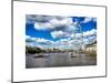 Landscape of River Thames with London Eye - Millennium Wheel - City of London - UK - England-Philippe Hugonnard-Mounted Art Print