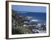 Landscape of Rugged Rocky Coastline Along the Great Ocean Road, Victoria, Australia-Richard Nebesky-Framed Photographic Print