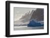 Landscape of snow covered island with iceberg in South Atlantic Ocean, Antarctica-Keren Su-Framed Photographic Print