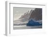 Landscape of snow covered island with iceberg in South Atlantic Ocean, Antarctica-Keren Su-Framed Photographic Print