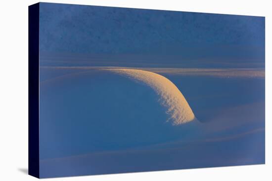 Landscape of snow mound at sunset, Haines, Alaska, USA-Keren Su-Stretched Canvas