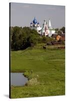 Landscape of Suzdal and the Cathedral of the Nativity in Distance, Suzdal, Russia-Kymri Wilt-Stretched Canvas