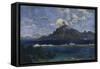 Landscape of Te Vaa-Paul Gauguin-Framed Stretched Canvas