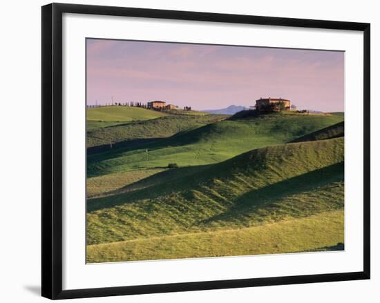 Landscape of the Crete Senesi Area, Southeast of Siena, Near Asciano, Tuscany, Italy, Europe-Patrick Dieudonne-Framed Photographic Print