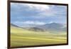 Landscape of the green Mongolian steppe under a gloomy sky, Ovorkhangai province, Mongolia, Central-Francesco Vaninetti-Framed Photographic Print