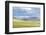 Landscape of the green Mongolian steppe under a gloomy sky, Ovorkhangai province, Mongolia, Central-Francesco Vaninetti-Framed Photographic Print