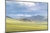 Landscape of the green Mongolian steppe under a gloomy sky, Ovorkhangai province, Mongolia, Central-Francesco Vaninetti-Mounted Photographic Print