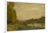 Landscape of the Oise-Charles Francois Daubigny-Framed Art Print