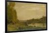 Landscape of the Oise-Charles Francois Daubigny-Framed Art Print