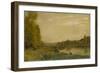 Landscape of the Oise-Charles Francois Daubigny-Framed Premium Giclee Print