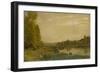 Landscape of the Oise-Charles Francois Daubigny-Framed Premium Giclee Print