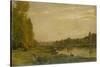 Landscape of the Oise-Charles Francois Daubigny-Stretched Canvas