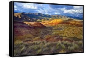 Landscape of the Painted Hills, Oregon, USA-Jaynes Gallery-Framed Stretched Canvas