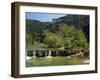 Landscape of the River Ibe Near Vallon Pont De L'Arc in Ardeche, Rhone-Alpes, French Alps, France-Michael Busselle-Framed Photographic Print