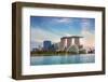 Landscape of the Singapore Financial District-anekoho-Framed Photographic Print
