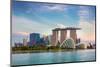 Landscape of the Singapore Financial District-anekoho-Mounted Photographic Print