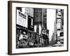 Landscape of Times Square, Advertising Views, Manhattan, NYC, US, USA, Black and White Photography-Philippe Hugonnard-Framed Photographic Print