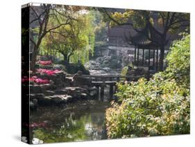 Landscape of Traditional Chinese Garden, Shanghai, China-Keren Su-Stretched Canvas