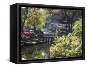 Landscape of Traditional Chinese Garden, Shanghai, China-Keren Su-Framed Stretched Canvas