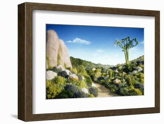 Landscape of Vegetables and Bread-Hartmut Seehuber-Framed Photographic Print