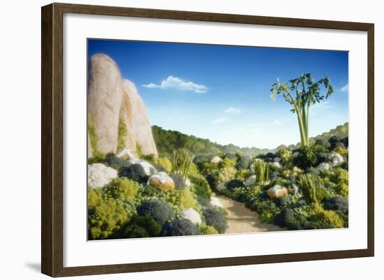 Landscape of Vegetables and Bread-Hartmut Seehuber-Framed Photographic Print