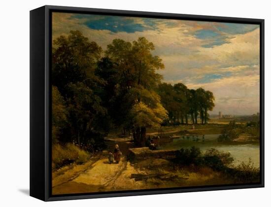 Landscape (Oil on Canvas)-John Syer-Framed Stretched Canvas