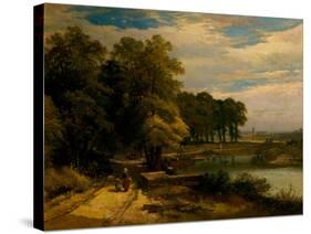 Landscape (Oil on Canvas)-John Syer-Stretched Canvas