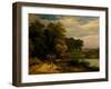 Landscape (Oil on Canvas)-John Syer-Framed Giclee Print