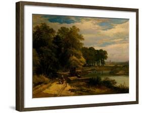 Landscape (Oil on Canvas)-John Syer-Framed Giclee Print