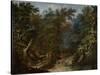 Landscape (Oil on Canvas)-Flemish School-Stretched Canvas