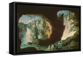 Landscape (Oil on Canvas)-Jacob-Philippe Hackert-Framed Stretched Canvas