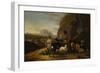 Landscape (Oil on Canvas)-Jan Baptist Weenix-Framed Giclee Print